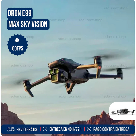 Dron E99 Max [Cámara fotográfica 4K] + HELICES DE REPUESTO EXTRA
